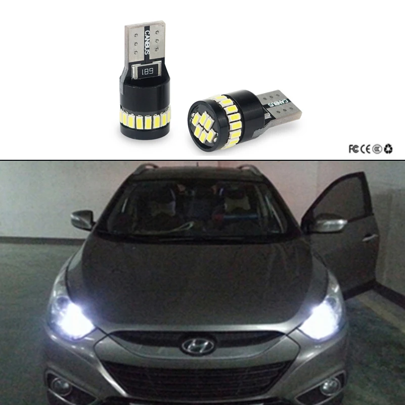 2x Canbus T10 W5W светодиодный автостоянка свет для hyundai Solaris акцент I30 IX35 Tucson Elantra Santa Fe Getz