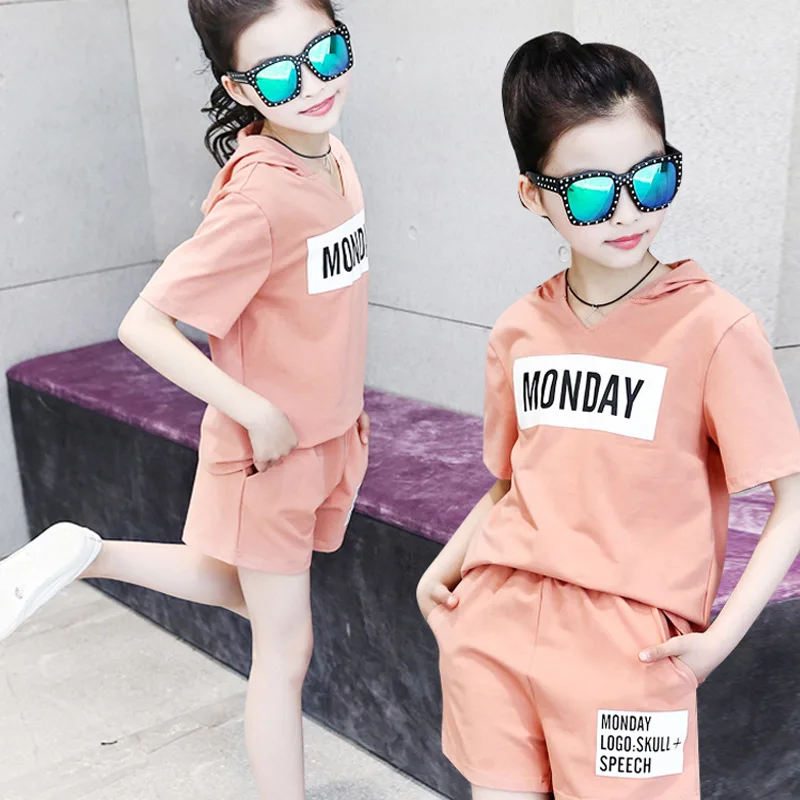 Ghftty для девочек Clothes100 % хлопок качество 2019 Новая летняя одежда маленьких Детская