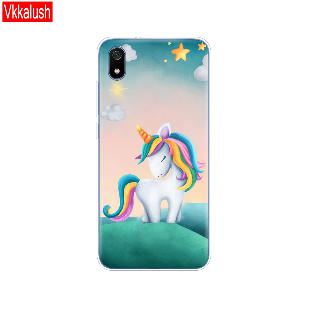80007 Силиконовый чехол для Xiaomi Redmi 7a, чехол s, полная защита, мягкая задняя крышка из ТПУ для Redmi 7 A, чехол-бампер для телефона - Цвет: 80007