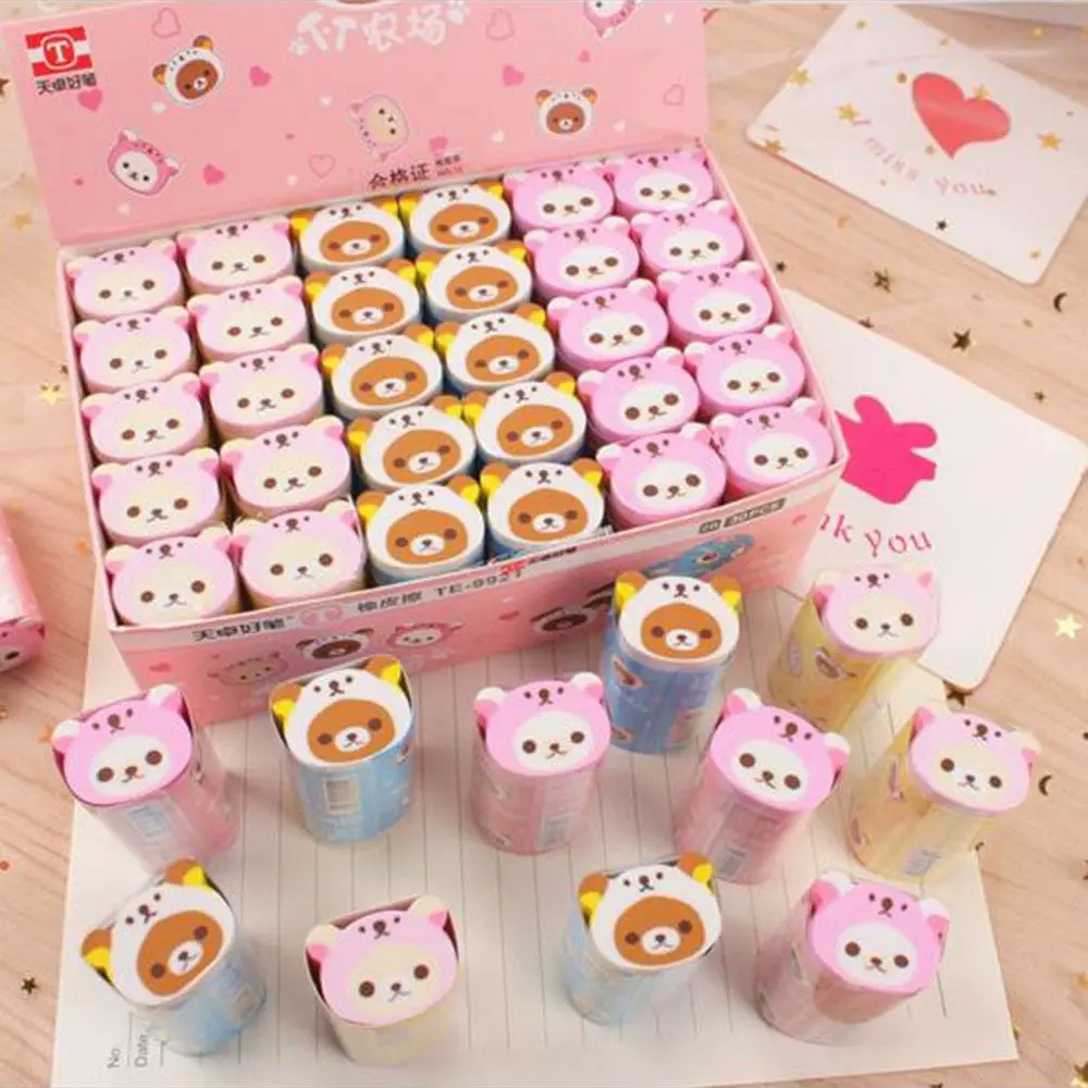 1 шт. милый ластик Kawaii Rilakkuma резиновые ластики коррекция школьные и офисные
