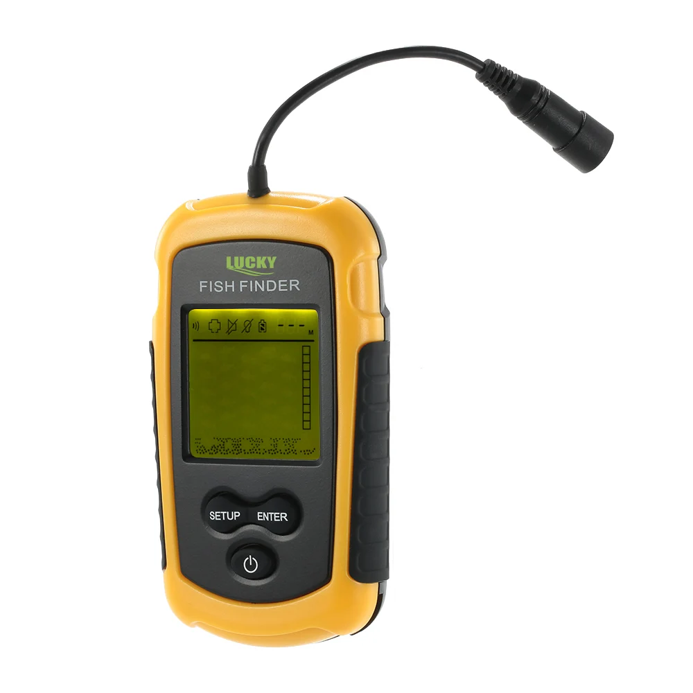 LUCKY Fishing Finder Sonar Alarm эхолот преобразователь датчик глубины круглый гидролокатор