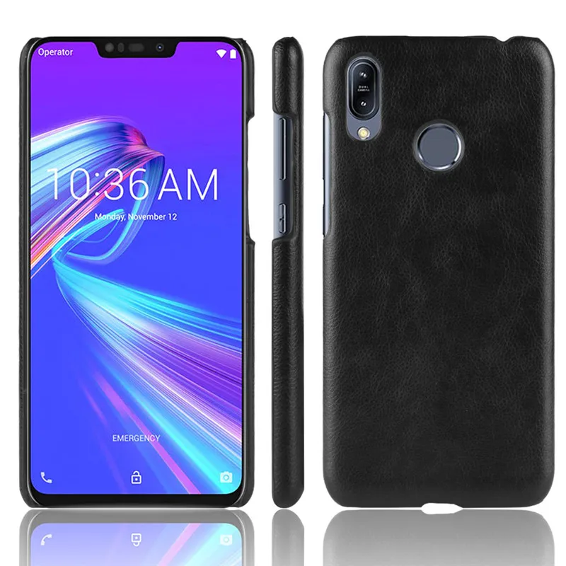 Жесткий кожаный чехол для Asus Zenfone Max M2 ZB633KL Pro ZB631KL ZB 633KL 631KL |