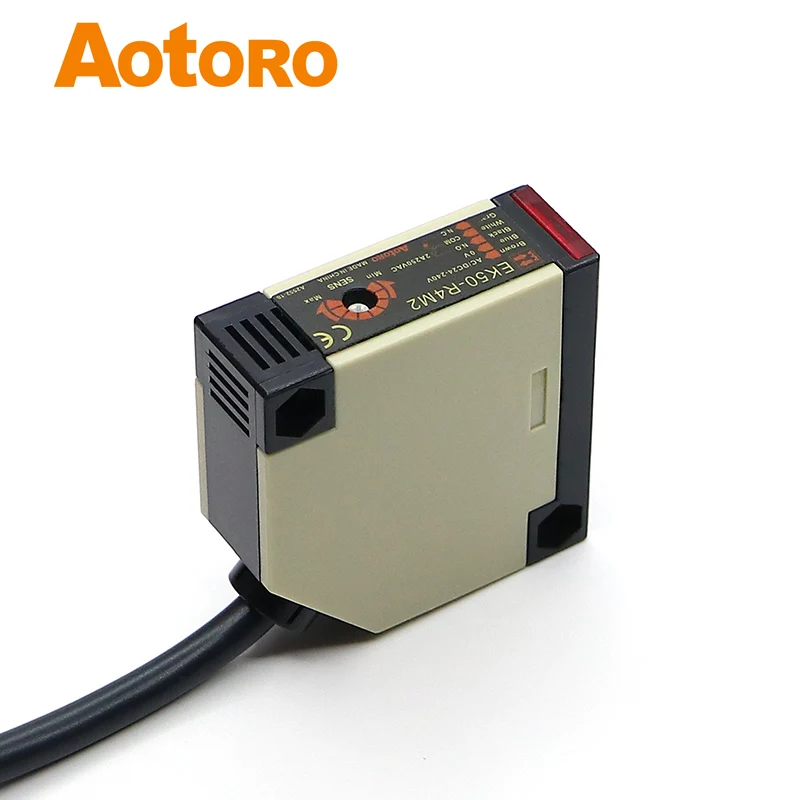 EK50 R4M2 AC/DC Датчик рефлекс темно NO фотоэлектрический инфракрасный переключатель