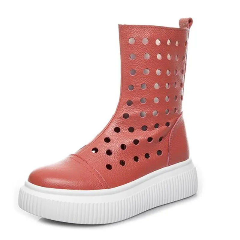 Женские ботинки из воловьей кожи ботинки-мартинсы на платформе сандалии обувь