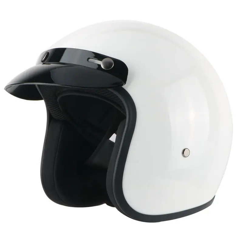 Новый шлем для взрослых с открытым лицом jet moto винтажный мотоциклетный s m rbike casco