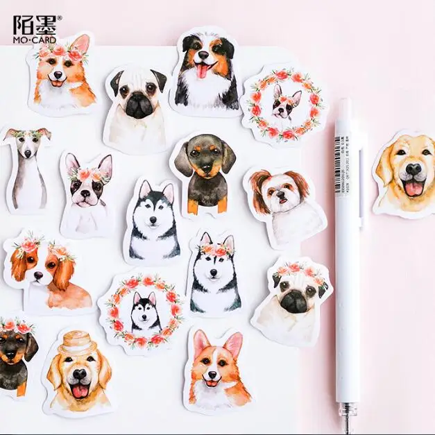 A 45 шт./упак. Kawaii наклейки с животными для детей Эсколар Бумага Стикеры ленты Тетрадь декоративные детские наклейки на стены подарок для детей - Цвет: A