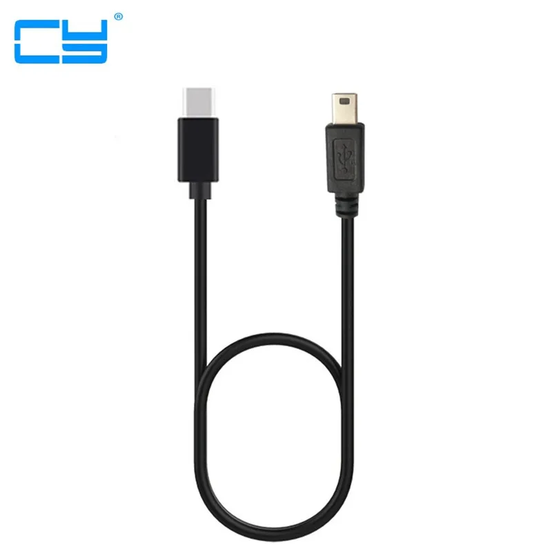 

USB 3.1 Host OTG Type C Male to mini USB Type B Male Adapter Cable For Mobile Hard HUB Camera for Macbook & Google Chromebook