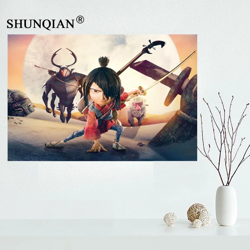 Новый плакат Kubo и the Two string индивидуальный холщовый искусство ткань настенный