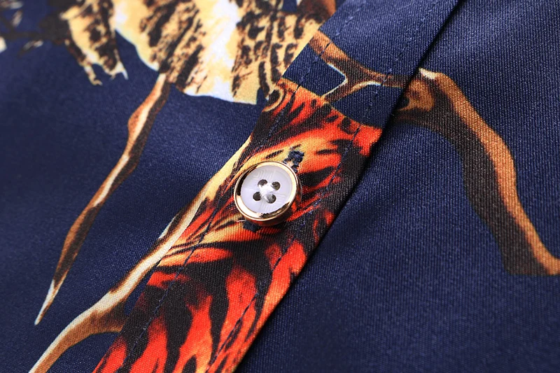 

Shirt Men Slim Fit Mens Dress Shirts Male Clothing Brand SB2 Plus Size M-6XL 7XL Floral Print Long Sleeve Shirt Men
