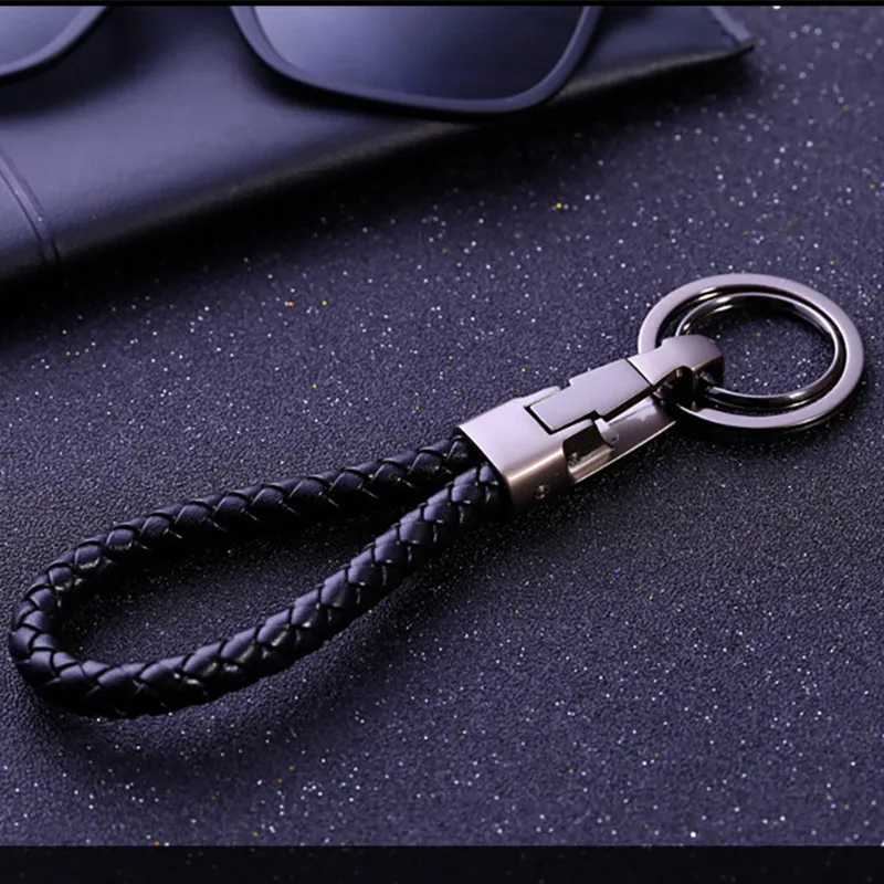 Лучший плетеный кожаный брелок ручной работы для мужчин ключей китайский