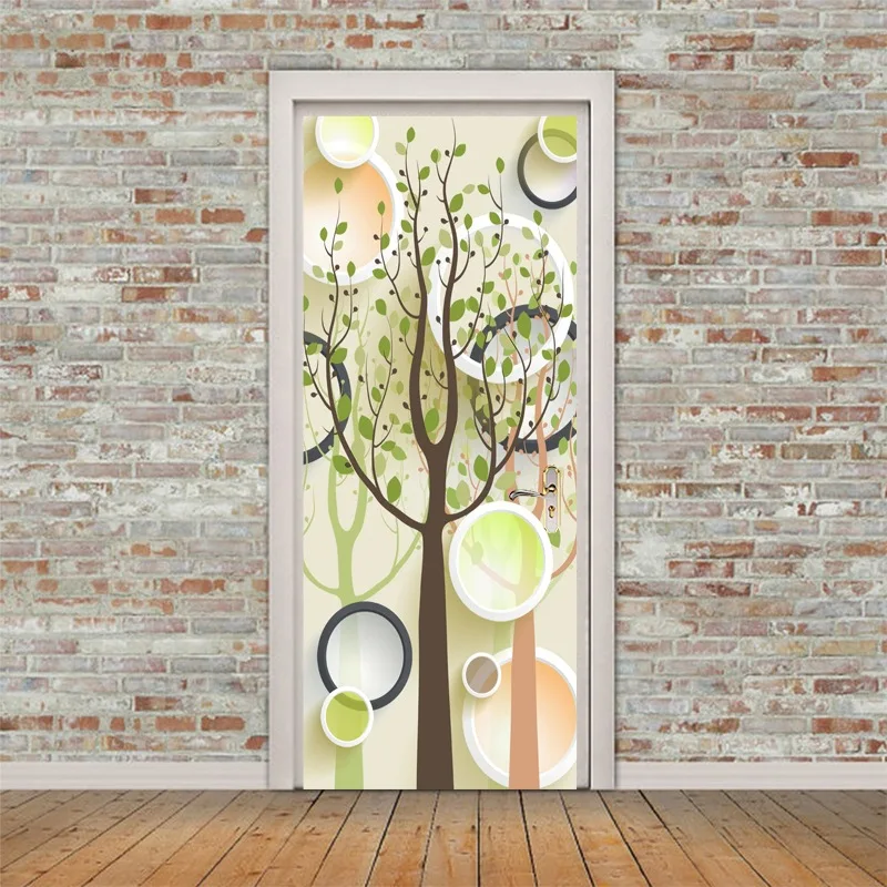 Door Stickers Прямая поставка 3D английские буквы наклейка на дверь для гостиной спальни DIY ПВХ самоклеющиеся обои водонепроницаемый Фреска Наклейка - Цвет: Door Stickers