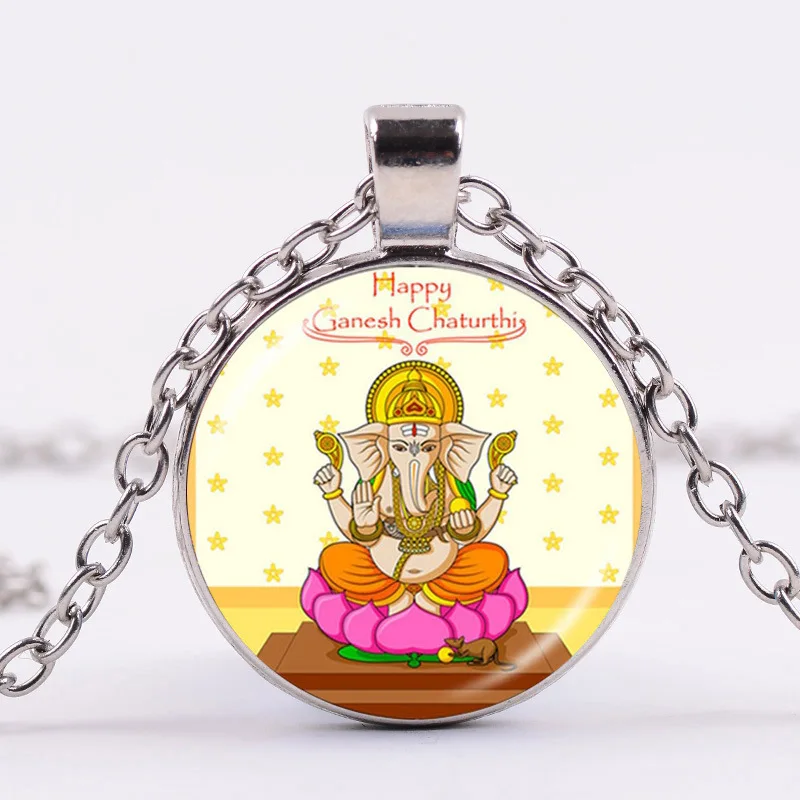 Новый Ганеша ожерелье Бог кулон амулет индуистский слон Цепочки и ожерелья Будды
