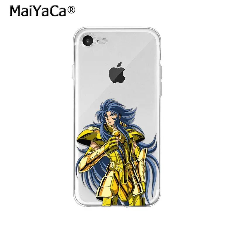 MaiYaCa Saint Seiya ТПУ Мягкие аксессуары для телефона чехол Apple iPhone 8 7 6 6S Plus X XS MAX 5 5S SE XR