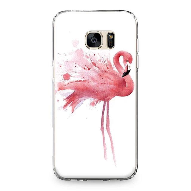 Единорог в форме листьев и цветка чехол с пандой для samsung Galaxy S4 S5 S6 S7 край S8 S9 S10 Plus Note 4 5 8 9 Силиконовый Футляр для телефона