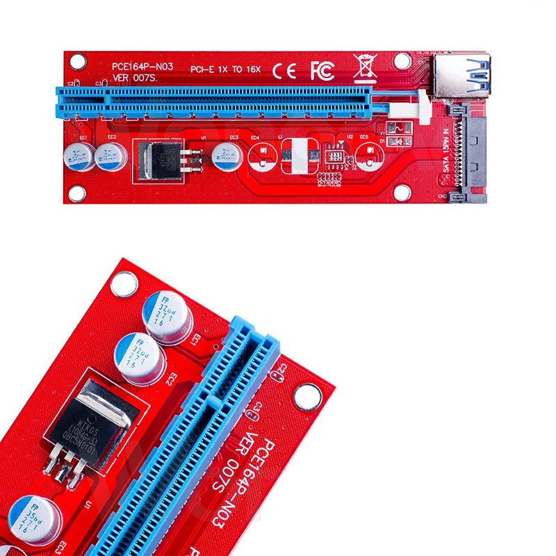 USB 3.0 PCI-E Express 1x to16x Extender Riser Card Adapter with 60cm extender cablefor bitcoin mining device | Компьютеры и офис