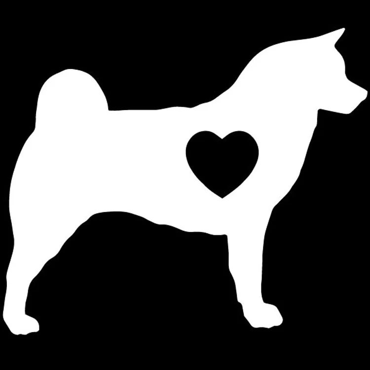 13*11 см автомобильные наклейки AKITA DOG Love Hearts мотоциклетные аксессуары для