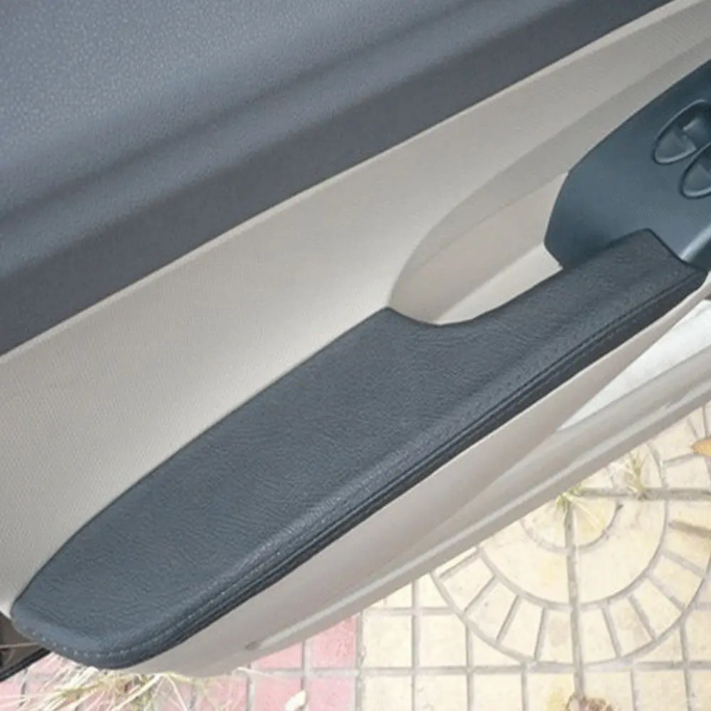 4 шт. Подходит для Honda Civic 8th 2006 2011 дверь подлокотник черного цвета из искусственной