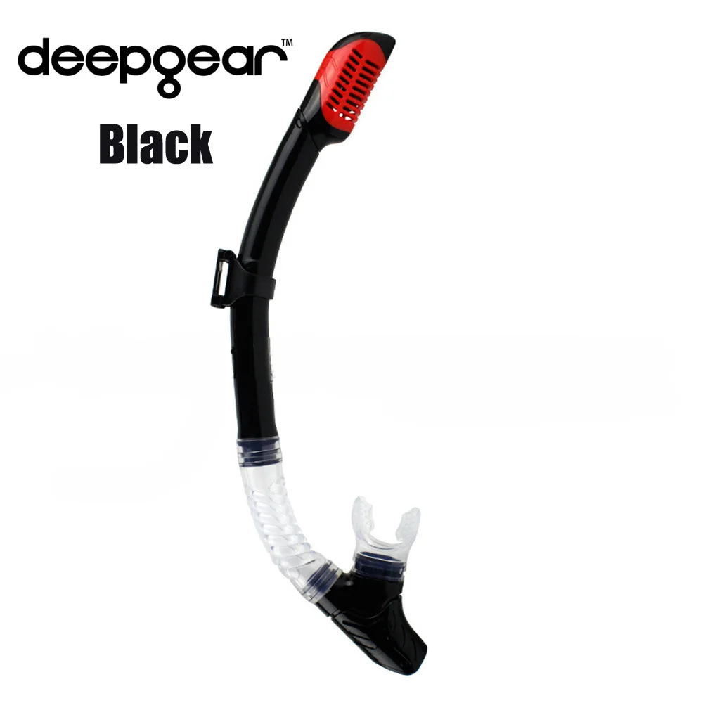 Трубка для подводного плавания DEEPGEAR силиконовый мундштук сухого дайвинга