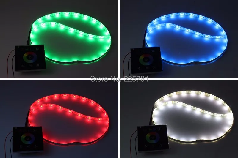 DIY домашнего использования Сенсорная панель RGB светодиодный контроллер с настенным креплением для диммер светодиодный RGB световые полосы вход DC12-24V