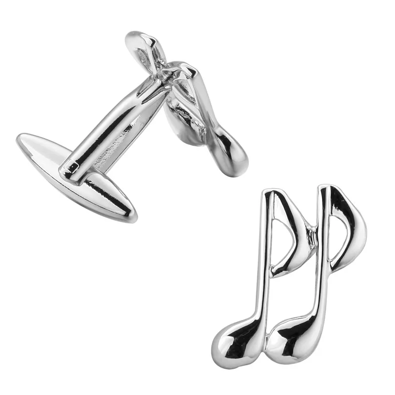 Простая металлическая основа медная музыкальная нотация узор мужские ювелирные