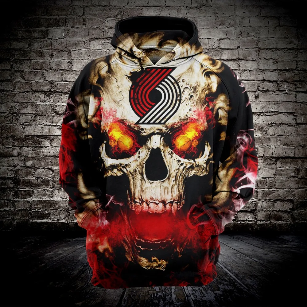 3D череп толстовки с капюшоном унисекс осень зима спортивная одежда спортивный
