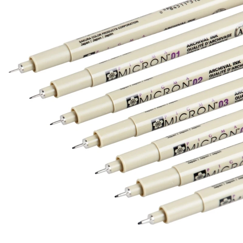 6 шт./лот набор ручек Pigma Sakura Micron водонепроницаемый маркер с тонкой подводкой