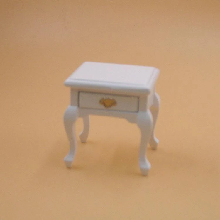 G08-X023 children gift Toy 1:12 Dollhouse mini Furniture Miniature rement white coffee table brown 1pcs | Игрушки и хобби