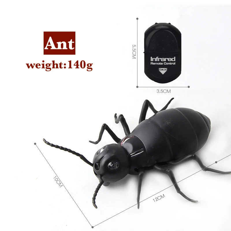 Ant Инфракрасный Радиоуправляемый пульт дистанционного управления, набор игрушек для детей, взрослых, умный таракан, паук, муравей, шалость, шутки, радио, насекомое, для мальчиков, 1 шт - Цвет: Ant