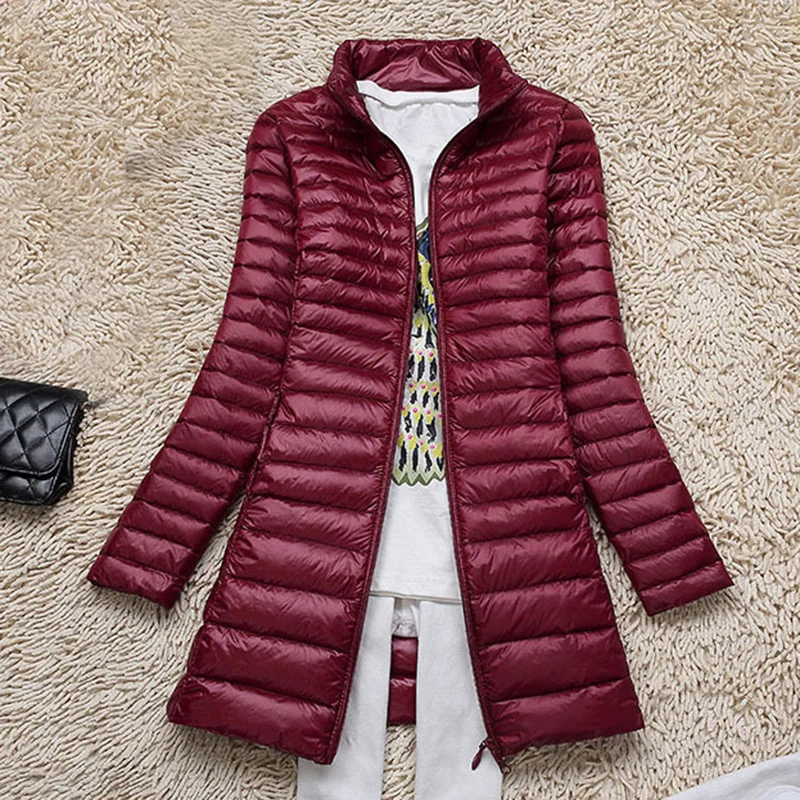 Женский ульсветильник пуховик осенне-зимняя парка на белом утином пуху теплая