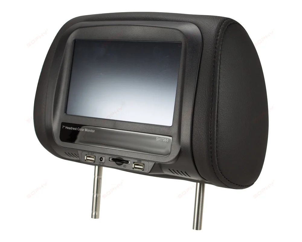 Black 7 дюймов Автомобильный Монитор Универсальный для всех автомобильных USB/SD/MP5/синий зуб телефон ссылка с сенсорным экраном SH7068 - Цвет: Black
