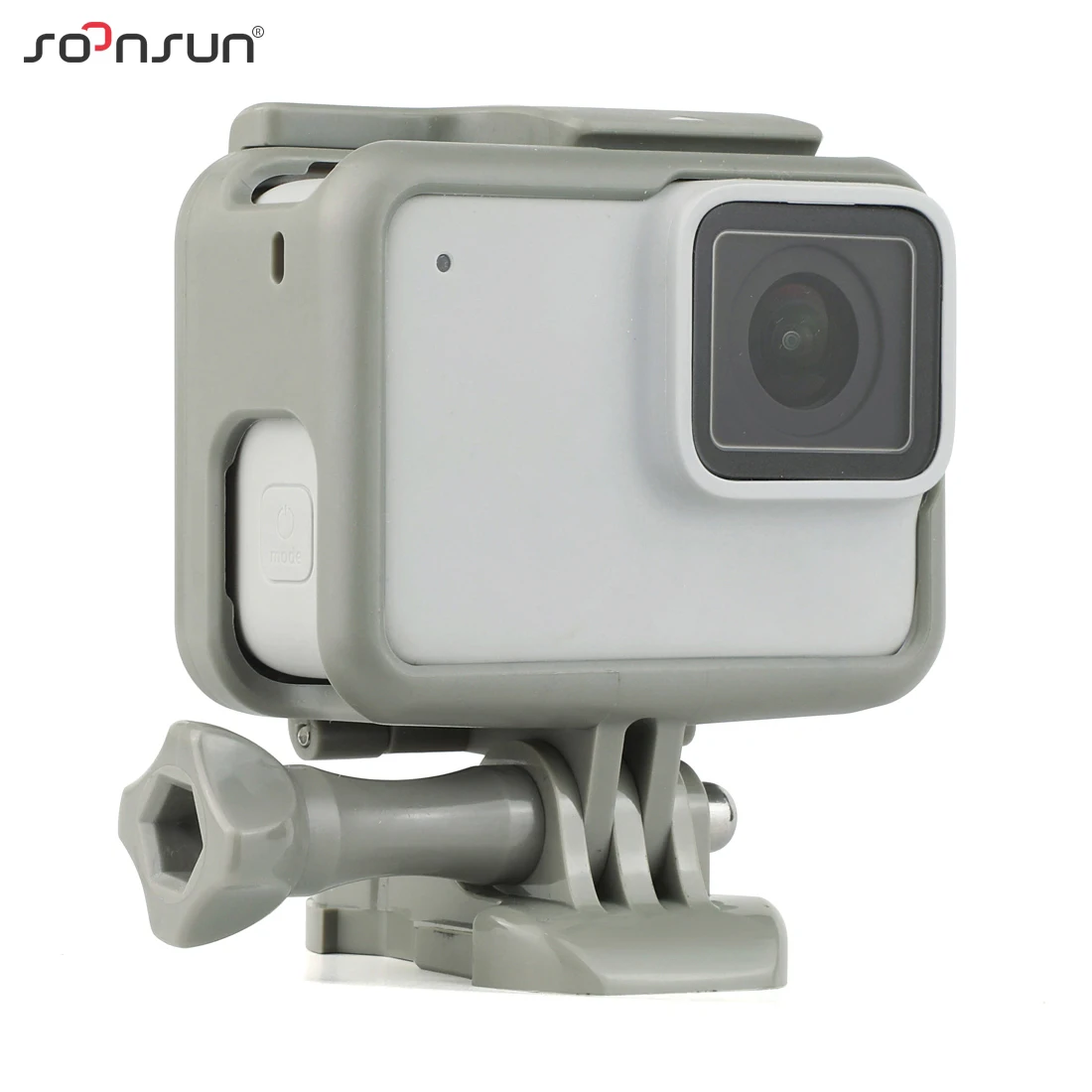 SOONSUN стандартный защитный чехол для крепления на рамке для GoPro Hero 5 6 7 черный для Go Pro HERO7 белый серебристый Экшн-камера