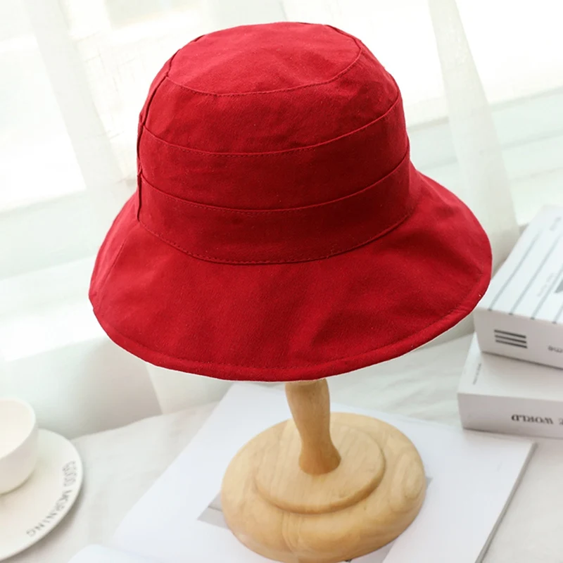 Панама женская льняная с широкими полями Повседневная пляжная шапка для отдыха