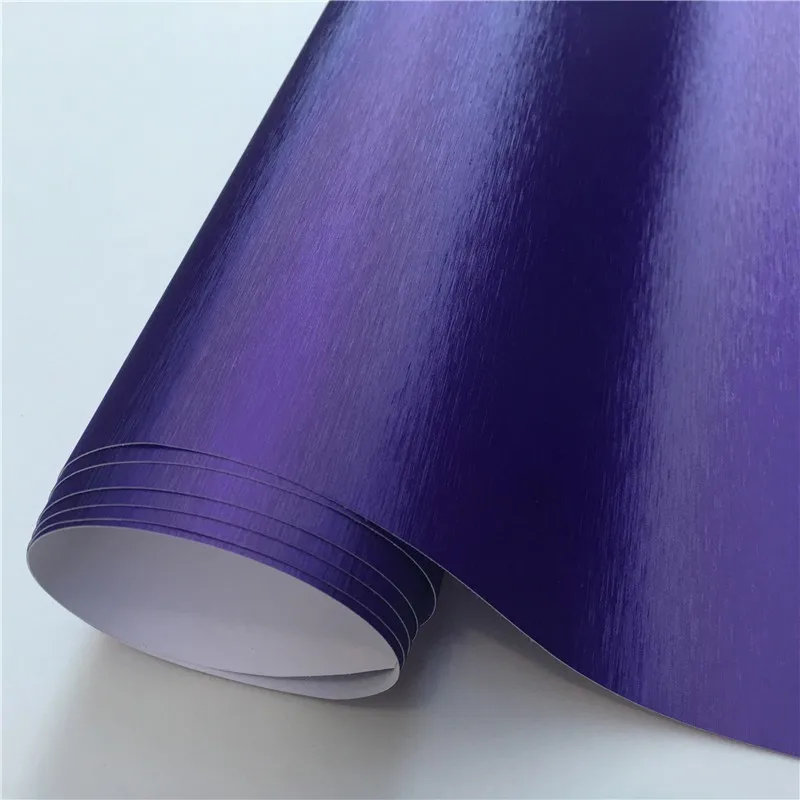 Purple Матовая виниловая обертка металлик пленка матовая хромированная Автомобильная обертка пинг Фольга наклейка лист для моторной компьютерной мебели Авто графический - Название цвета: Purple