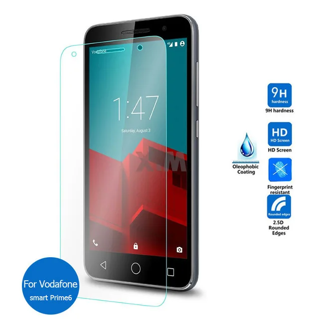 2.5D Закаленное стекло для Vodafone Smart Prime 6 Высококачественная защитная пленка