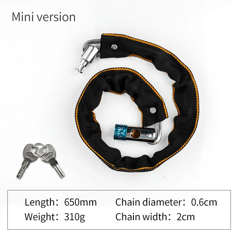 mini version Coolсмена замок для велосипедной цепи, защита для велосипеда, замок для велосипедной цепи, безопасный Противоугонный замок для велосипедной цепи, замок для мотоцикла - Цвет: mini version