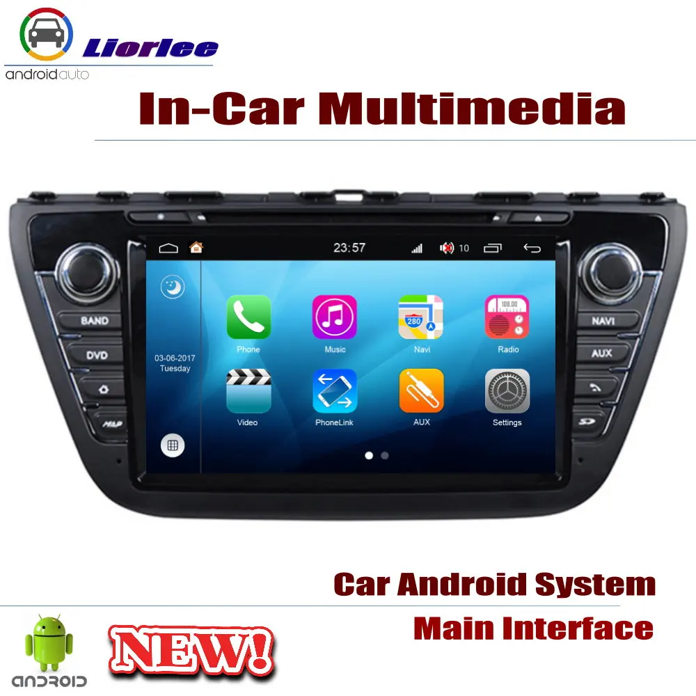Для Suzuki SX4 S-Cross 2013~ автомобильный Android плеер DVD gps навигационная система HD экран Радио Стерео интегрированный мультимедиа
