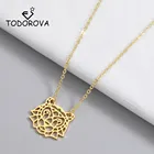 Todorova ожерелье из нержавеющей стали с подвеской в виде оригами с головой леопарда для женщин и мужчин ювелирные изделия