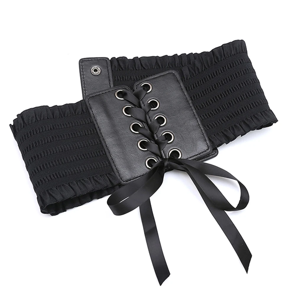 Женский эластичный пояс с бахромой широкий корсетный для платья|Женские ремни| |