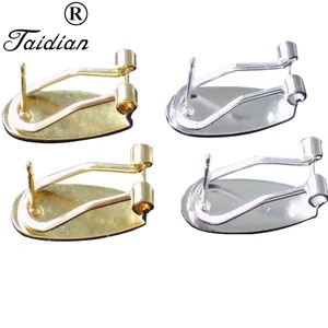 100 штук сереброзолото Цвет ноготь серьги сообщений Серебряный ноготь серьги должности для ювелирных изделий