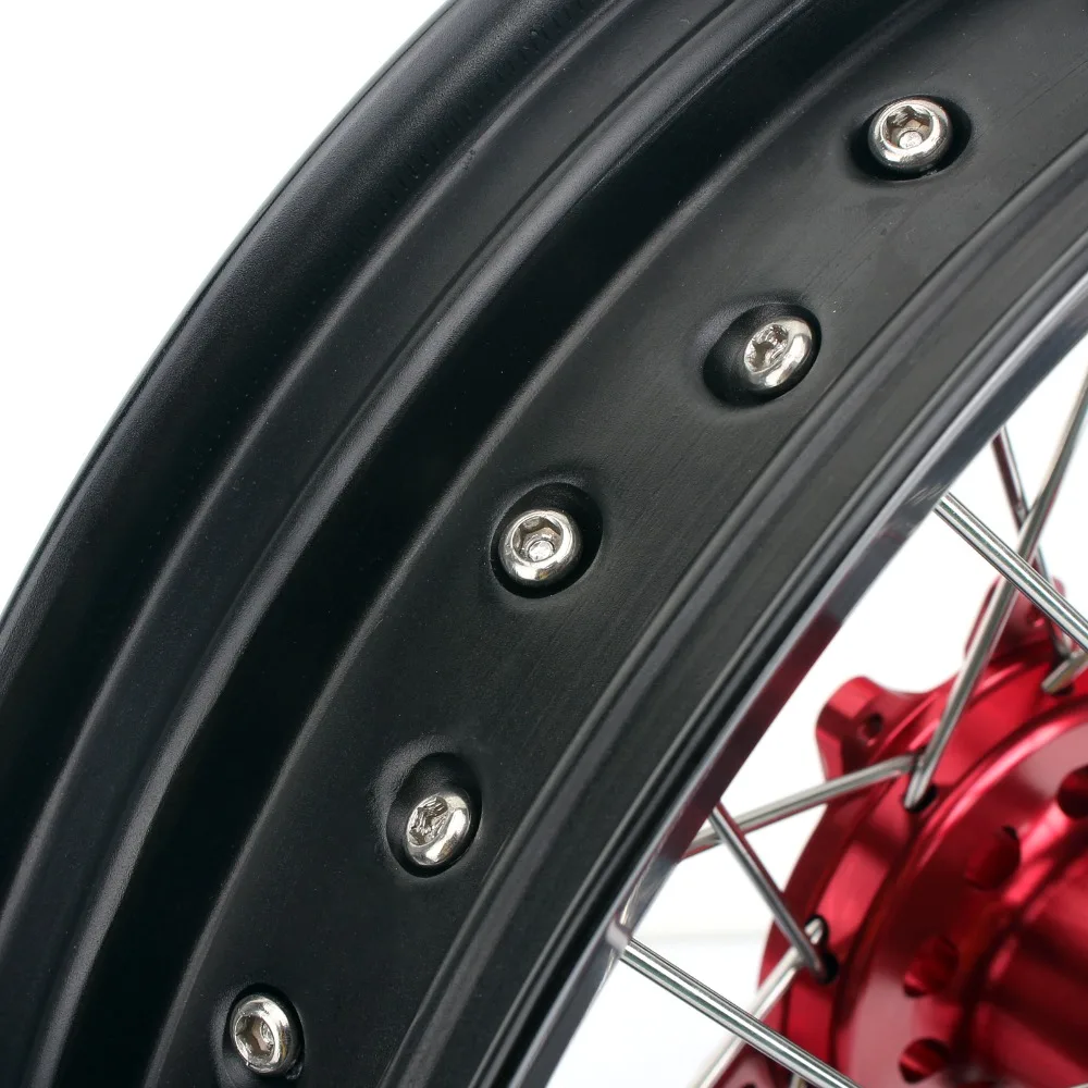 BIKINGBOY 17*3 5 17*4 колесо для супермото обода полные ступицы Honda CRF 250R 2004 2013 CRF450R 2002 2012 CR 125