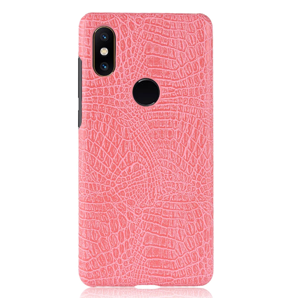 Противоударный чехол для Xiaomi Mi MIX 2 S ультратонкий с крокодиловыми прожилками |