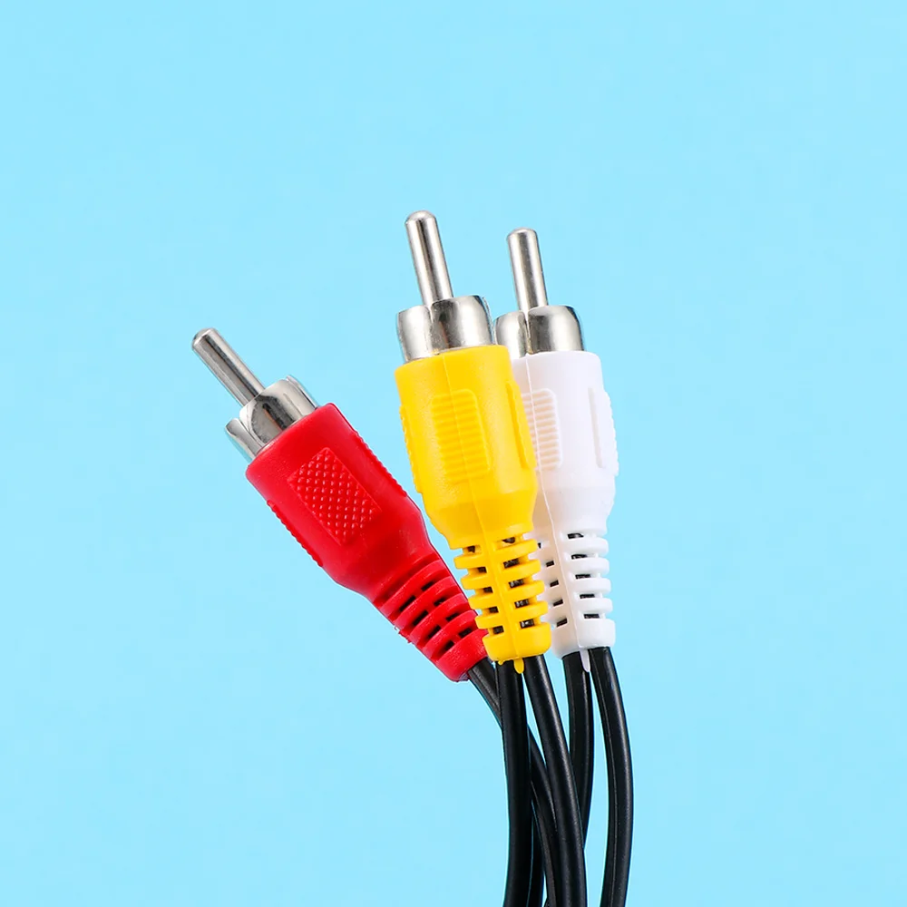 Кабель RCA 25 см переходник с 3 папа на 6 мама сплиттер аудио видео AV адаптер кабель