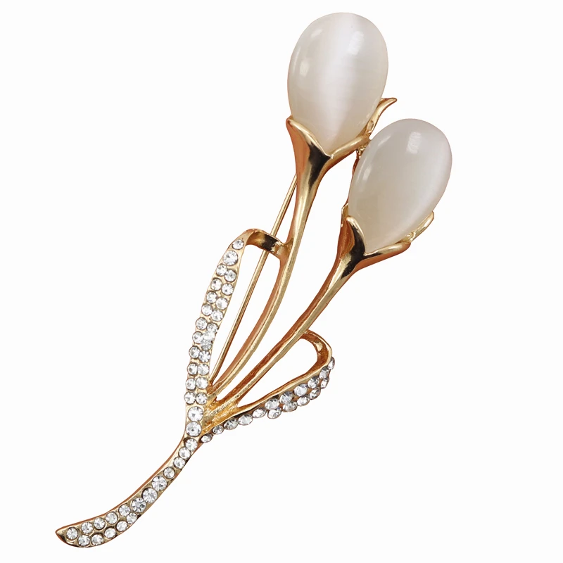 Женская Брошь с опалом 7x3 5 см|rhinestone pins|brooch pinsfashion brooches pins |