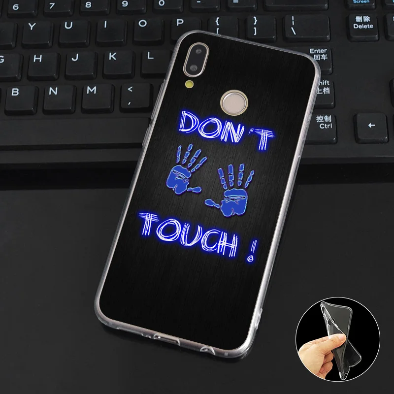 L146 Dont Touch My Phone Soft TPU Silicone Case Cover For Huawei P8 P9 P10 P20 P30 Lite Pro P Smart Plus 2017 2019 |
