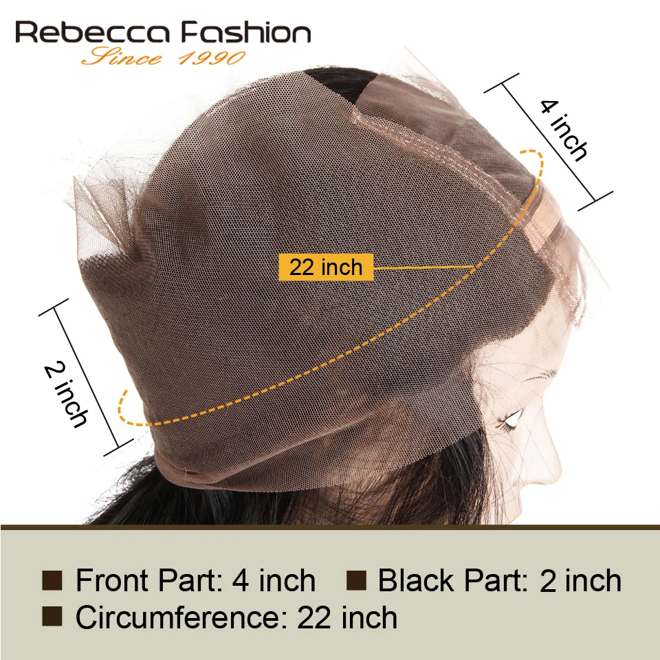 Rebecca Brazilian Non Remy Human Hair Weave Straight Bundles With Closure 130% Density Lace 360 Frontal | Шиньоны и парики