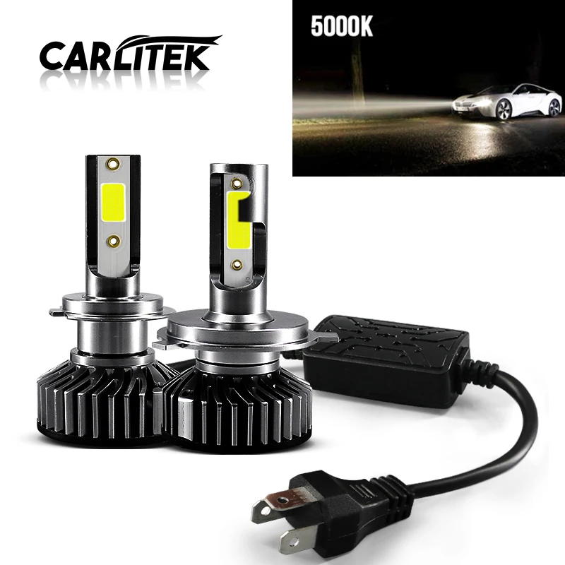 CARLitek 5000K противотуманная фара H7 H4 H11 9005 9006 H9 H8 12v светодиодный автомобильный