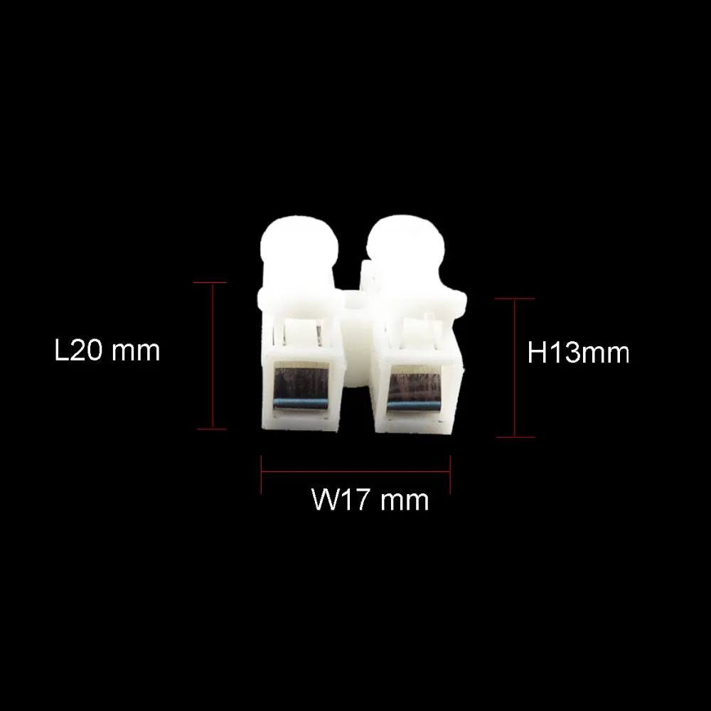 

20pcs Spring Connector Cable Clip 3Pin 2Pin lock clamp Terminal Block for led strips 0-250V wire no welding screws HL