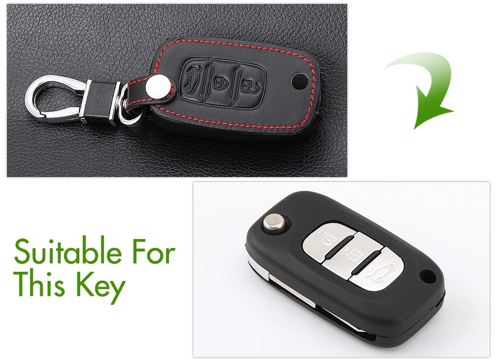 Автомобильный брелок складной кожаный чехол для ключа LADA Sedan Largus Kalina Granta Vesta X Ray XRay