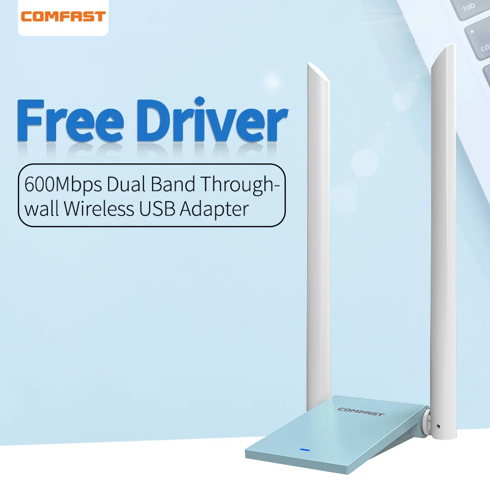 USB адаптер COMFAST беспроводной 150/600 Мбит/с 2 антенны|Сетевые карты| |