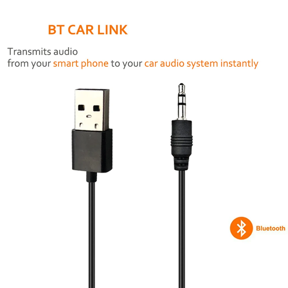 JINSERTA автомобильный bluetooth адаптер приемник Беспроводная Музыка 3 5 мм AUX Jack аудио